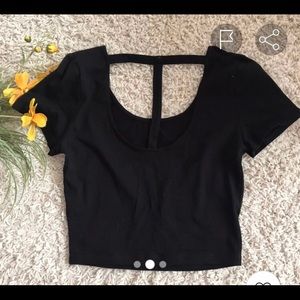Charlotte Russe Tops - Black crop top Charlotte Russe Tops - Black crop top